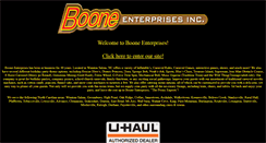 Desktop Screenshot of booneenterprises.com